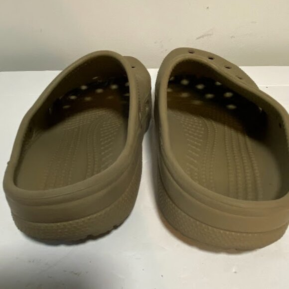 Crocs Classic Khaki Slides Clog Size Women's 8-9 Men's 6-7 - Picture 6 of 9